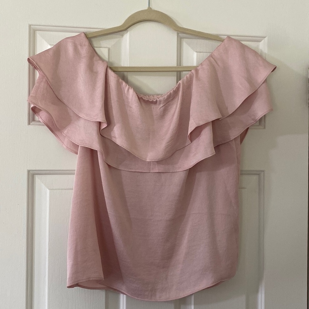 💗 Blush off the shoulder blouse